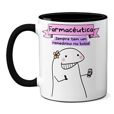 Imagem de Caneca Farmacêutica Sempre Tem Um Remedinho Na Bolsa (Preta)