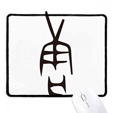 Imagem de Bone Inscription Chinês Sobrenome Personagem Tang Mousepad Borda Costurada Tapete Borracha Gaming Pad