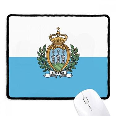 Imagem de Mousepad com a bandeira nacional da Europa San Marino Tapete de borracha para jogos