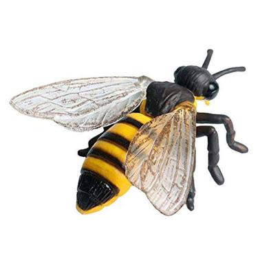 Imagem de FLORMOON Figuras animais realistas bee Estatuetas Brinquedo de Inseto, Projeto Científico, Topper bolo, Aniversário de Brinquedos Educacionais Precoce