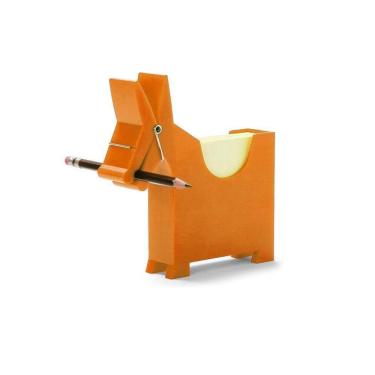 Imagem de Suporte Para Blocos De Papel Post It Com Prendedor Cavalo Laranja
