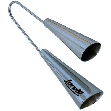 Imagem de Agogô Duplo Grande Cromado Torelli TO016