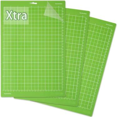 Imagem de LOPASA Tapete de corte para Cricut Joy Xtra, conjunto de tapetes de corte com aderência leve, adesivo verde, acessórios e suprimentos Joy Extra (3 folhas StandardGrip)