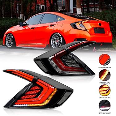 Imagem de T T-ABC Novas luzes compatíveis com Honda Civic 2006-2026 LX EX EXL Sport Touring Lâmpada híbrida tipo R 8ª 10ª 11ª geração acessórios de substituição personalizada N/A Coupe (16-21 TS1 Sedan N1 Style