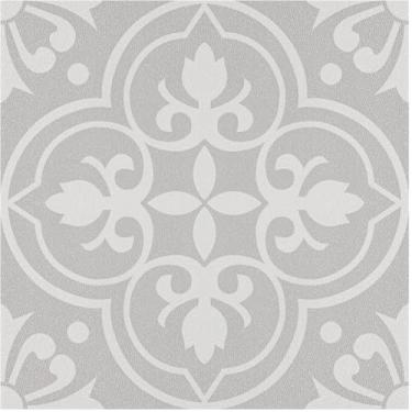 Imagem de Alow Piso de Vinil Cinza e Branco à Prova d'Água, Fácil de Instalar, 10 Peças (11,8 pol. x 11,8 pol.)