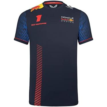 Imagem de Camiseta masculina Red Bull Racing F1 2023 Max Verstappen Team, Céu noturno, M