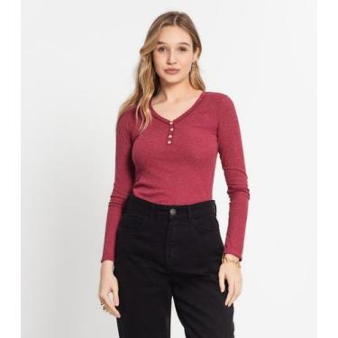 Imagem de Blusa Ribana De Linho Feminino Kohmar Vermelho