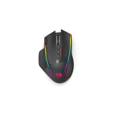 Imagem de Mouse Gamer Redragon Swain, RGB, 16000 DPI, 9 Botões, Preto - M915RGB-WL