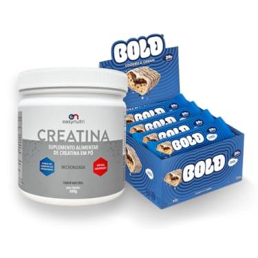 Imagem de Combo Display Barra de Proteína BOLD Snacks (12 unidades) + Creatina 300g (720g, Cookies e cream)