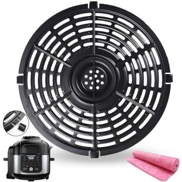 Imagem de ALJ Frigideira a ar de 6,5 litros para fritadeiras de ar Ninja OS301/FD302/FD305/OP302/OS300 Foodi, panela de pressão Foodi, grade de inserção de grelha para fritadeira a ar Ninja 6,5 QT