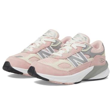 Imagem de New Balance Tênis infantil 990 V6 com cadarço, Rosa (pink haze), 8.5 Toddler