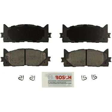 Imagem de BOSCH BE1293 Conjunto de pastilhas de freio a disco de cerâmica azul - compatível com Lexus ES300h, ES350; Toyota Avalon, Camry; dianteiro