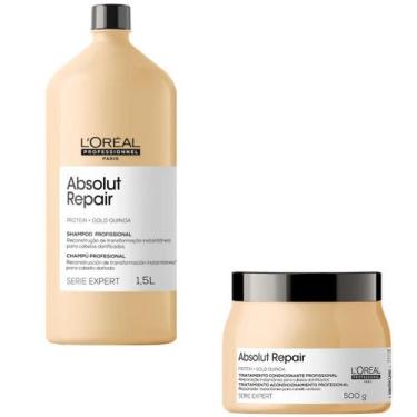 Imagem de Shampoo 1,5L E Máscara 500ml Loreal Absolut Repair - Loreal Profession