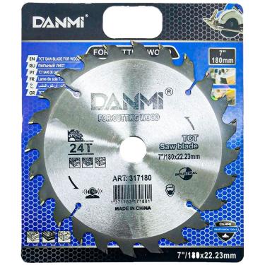 Imagem de Lamina Disco De Corte Prata Circular Madeira 24 Dentes 180mm