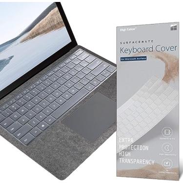Imagem de [Não serve para laptop de 13 polegadas] Capa protetora de teclado para laptop Microsoft 2024 Surface (7ª edição Copilot+ PC) 35.1 cm/38.1 cm, layout inglês dos EUA, película protetora ultrafina de