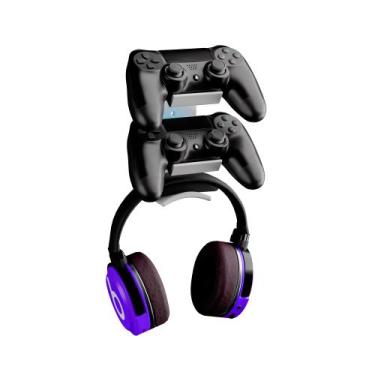 Imagem de Suporte Controle e Headset Fone de Ouvido  - Deliquadros