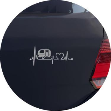 Imagem de Adesivo de Carro Trailer de Camping Batimento - Cor Dourado - Melhor A