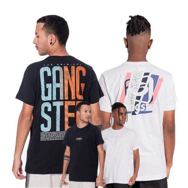 Imagem de Kit 2 Camisetas Básica Masculina Gangster , Sortidos, Sortidos, P