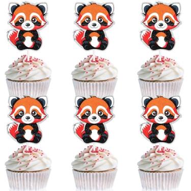 Imagem de 18-Piece Cute Little Panda Happy Birthday Cupcake Decorations Set - Perfect for Boys and Girls Birthday Parties, Baby Showers, Animal Themed Parties, or Forest Party Zoo Decoration Supplies - LIANGSS