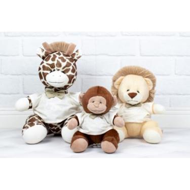 Imagem de Conjunto de 3 Bichos de Pelúcia com Gravata, Girafa, Macaco e Leão/Para Nichos (PALHA LISO)