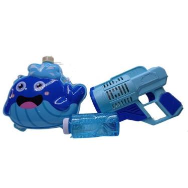 Imagem de Lança Bolhas De Sabão Arminha de Bolha Reservatorio Cor:Azul - Elite, 