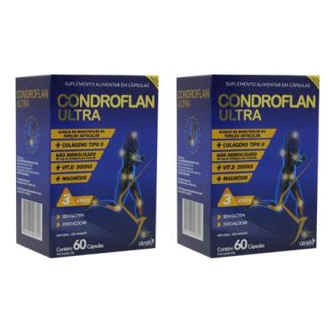 Imagem de Kit 2 Suplemento Vitamina Condroflan Ultra 60 Cps - Airela