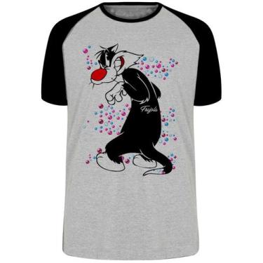 Imagem de Camiseta  Frajola bolinhas Blusa Plus Size extra grande adulto ou infa