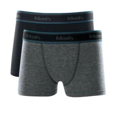 Imagem de Kit 2 Cuecas Mash Infantil Boxer Algodão Infantil 110.35, GG, Preto ci