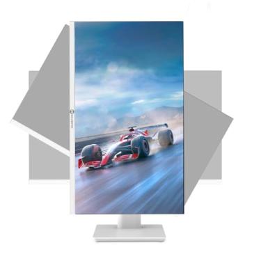 Imagem de Monitor 23,8" Polegadas Pivot Rotativo Vertical Horizontal L00ED Full HD Goldentec 120Hz HDMI/VGA Giratório 90º Branco