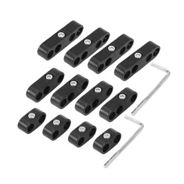 Imagem de ACROPIX 12 peças 7 mm 8 mm separador de vela de ignição de motor de carro separadores de fio de ignição suporte preto peças de carro