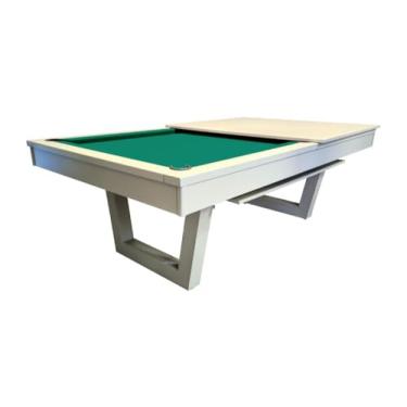 Imagem de Mesa de Sinuca/bilhar com Tampo de Jantar Cor Nude - 2,20 x 1,20 - Verde