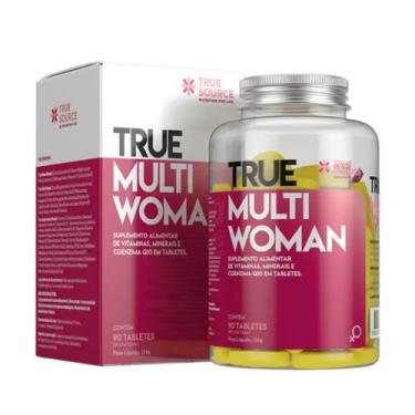 Imagem de Multivitamínico True Multi Woman True Source 90 Tabletes, Sem Sabor