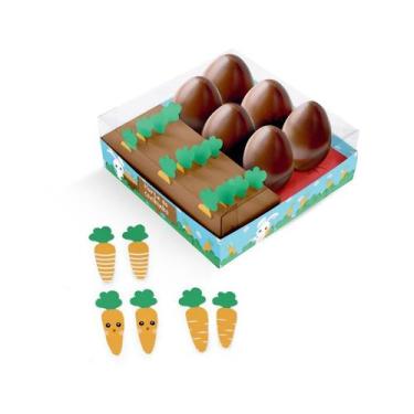 Imagem de Kit Jogo De Páscoa Para 6 Ovinhos De 50g - Jogo Da Memória - 16x16x5,5
