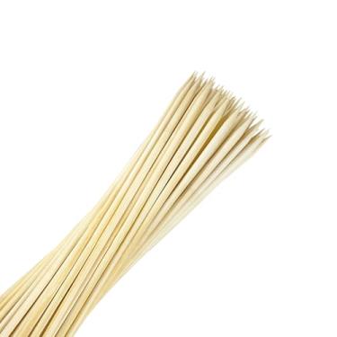 Imagem de CrazyTerra Espetos De Bambu (Pacote Com 50), Madeira Para Espetinhos 30 Cm Grelhar, Palitos Resistentes 5 Mm Espetinhos, Churrasco, Aperitivos, Comida, Carnes Longos