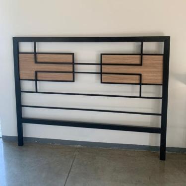 Imagem de Cabeceira De Cama Queen Aço/Mdf Estilo Industrial Mobbili Cb-06