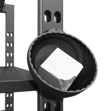 Imagem de HAIRUNFU Recipiente de giz magnético para academia, suporte de giz, preto, halterofilismo, ginástica, blocos de giz, tigela de armazenamento, acessórios de academia (preto)