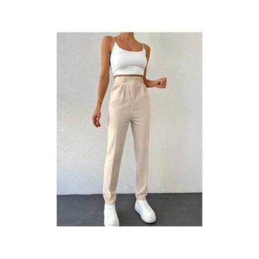 Imagem de Calça Feminina   Slim Com Anel  Alfaiataria Elegante Social e Casual -