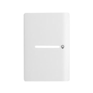 Imagem de Placa 4x2 com 1 Interruptor Pulsante para Minuteria Horizontal + Supor