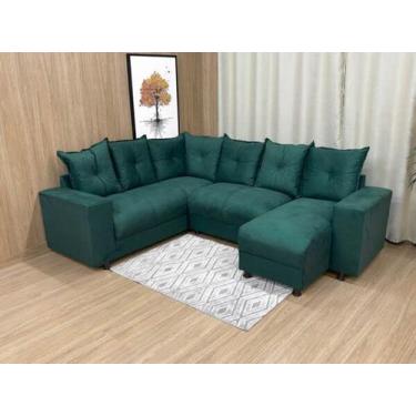 Imagem de Sofá de Canto Austria com chaise, Verde
