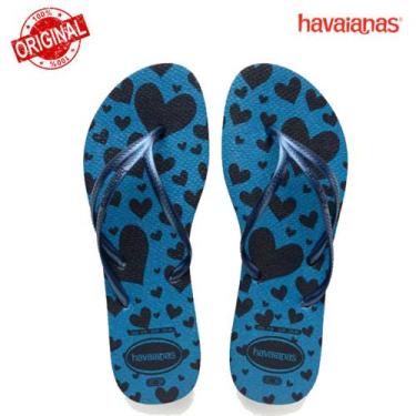 Imagem de Nova havaianas original nova tria glitter fc feminino, Marinho navy bl