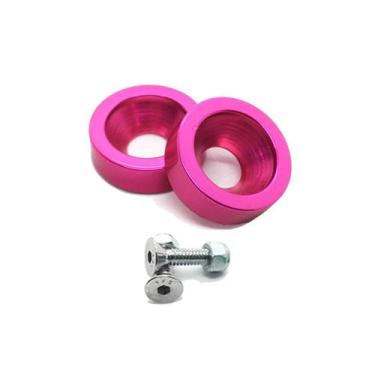 Imagem de Kit Parafuso E Arruela De Placa Decorativo - Laranja - Shieldmotors