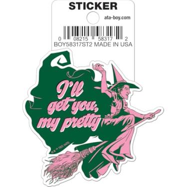 Imagem de Ata-Boy Wizard of Oz Wicked Witch I'll Get You My Pretty 3" Die Cut Sticker