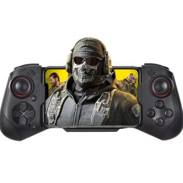 Imagem de Megadream Controle móvel de jogos para iPhone, iOS, Android, PC, joystick sem fio para iPhone 14/13/12/X, iPad, MacBook, Samsung Galaxy S22/S21/S20, TCL, Tablet, PC – Vida útil da bateria 18+ horas –