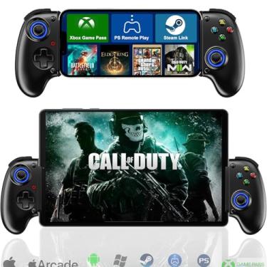 Imagem de Megadream Mobile Gaming Controller for iPhone/Android - iPad/Tablet - Cloud Game - NS-Switch/PS4 - Turn Your Phone into a Gaming Console - PS5/Xbox Remote Play Streaming, Call of Duty & More, Turbo,