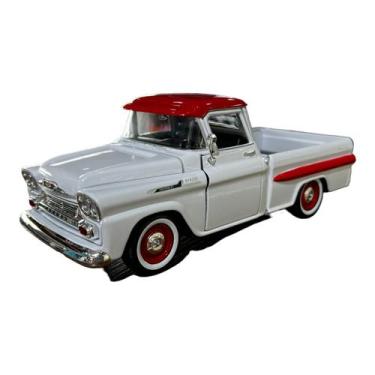 Imagem de Miniatura Chevrolet Apache 1958 Branco 1:24 - Motormax