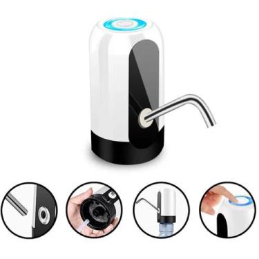 Imagem de Bomba Elétrica Filtro Galão Água 10/20L - USB - Higa Shop