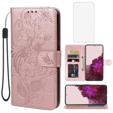 Imagem de Vavies Capa para Galaxy S22 Plus, capa carteira para Samsung S22+ 5G S906U com protetor de tela de vidro temperado, capa flip de couro com suporte para cartão de crédito para Samsung Galaxy S22+ 5G