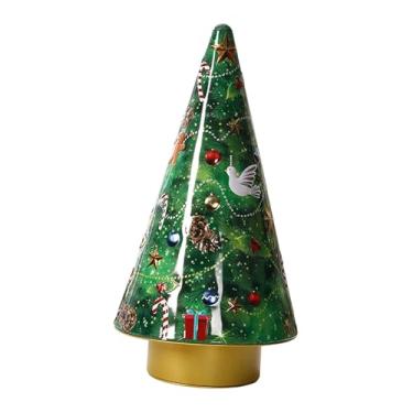 Imagem de IEUDNS Caixa de armazenamento de música de Natal Caixa de música decorativa Decoração de mesa Artigos para festas multiuso Decoração de Natal Recipiente, árvore de Natal