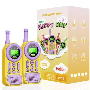 Imagem de Rádio bidirecional Ptnerbeh LZ089 Kids 22 canais com alcance de 4,8 km