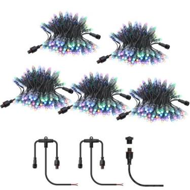 Imagem de String Light ALITOVE WS2811 12V 500 unidades RGB à prova d'água